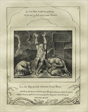 The Book of Job:  Pl. 8, Let the Day perish wherein I was Born, 1825. William Blake (British,