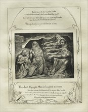 The Book of Job:  Pl. 10, The Just Upright Man is Laughed to Scorn, 1825. William Blake (British,