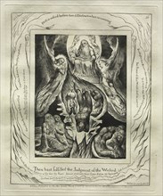 The Book of Job:  Pl. 16, Thou hast fulfilled the Judgment of the Wicked, 1825. William Blake