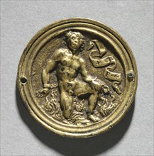 Allegory, possibly early 1500s. Possibly Northern Italy, 16th century. Gilt bronze; diameter: 3.6