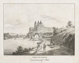 Nieder-oesterreich, Benedictinerstift Melk, 1819. Jakob Alt (Austrian, 1789-1872). Lithograph