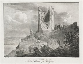 Ungern, Alter Thurn zu Vicegrad. Jakob Alt (Austrian, 1789-1872). Lithograph