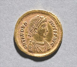 Solidus of Theodosius I the Great , 383-388. Byzantium, Constantinople, Byzantine period, 4th