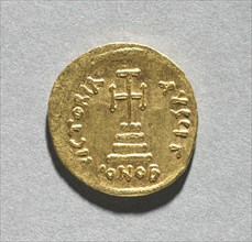 Solidus with Heraclius and his Son Heraclius Constantine (reverse), c. 616-625. Byzantium, 7th