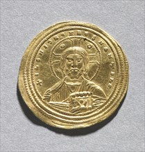 Nomisma with Basil II Bulgarotonos and His Brother Constantine VIII (obverse), 977-1025. Byzantium,