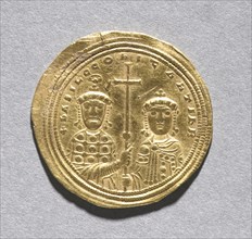 Nomisma with Basil II Bulgarotonos and His Brother Constantine VIII (reverse), 977-1025. Byzantium,