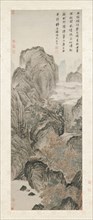 Mount Hua, 1506. Tang Yin (Chinese, 1470-1523). Hanging scroll, ink and light color on paper;