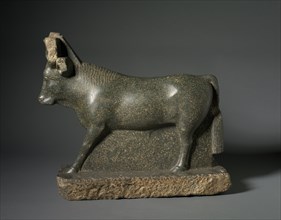 Apis Bull, 400-100 BC. Egypt, Greco-Roman Period, Ptolemaic Dynasty or earlier. Serpentinite;
