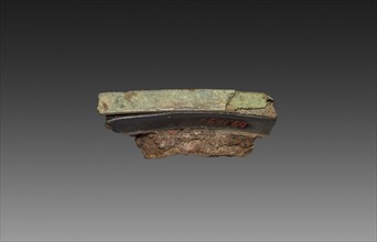 Fragment of a Lacquer Tray, 9-24. China, excavated at Lolang, Xin dynasty (9-23). Lacquer; overall: