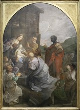 Adoration of the Magi, 1642. Guido Reni (Italian, 1575-1642). Oil on canvas; framed: 378 x 280.5 x