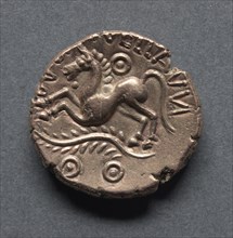 Dubnovellaunus Stater (obverse), c. 1-10 A.D.. England (Ancient Britain), 1st century A.D.. Gold