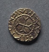 Witmen Tremissis (reverse), early 600s. England, Anglo-Saxon, early 7th century. Gold