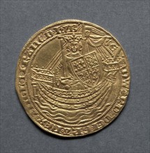 Noble (obverse), 1351. England, Edward III, 1327-1377. Gold