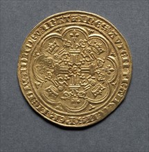 Noble (reverse), 1351. England, Edward III, 1327-1377. Gold