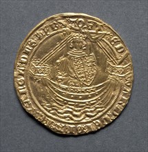 Noble (obverse), 1363-1369. England, Edward III, 1327-1377. Gold