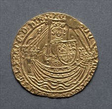 Noble (obverse), 1377-1399. England, Richard II, 1377-1399. Gold