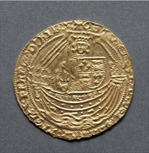 Noble (obverse), 1413-1422. England, Henry V, 1413-1422. Gold