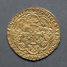 Noble (reverse), 1413-1422. England, Henry V, 1413-1422. Gold