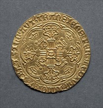 Noble (reverse), 1422-1461. England, Henry VI, 1422-1461 (restored 1470-1471). Gold