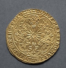 Ryal (reverse), 1464/5-1470. England, Edward IV (first reign 1461-1470, second reign 1471-1483).