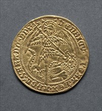 Noble (reverse), 1470-1471. England, Henry VI 1422-1461 (restored 1470-1471). Gold