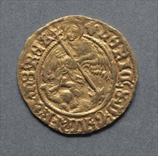 Half Angel , 1526-1544. England, Henry VIII, 1509-1547. Gold