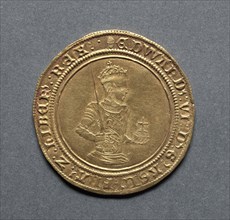 Sovereign of Twenty Shillings (obverse), 1550-1553. England, Edward VI, 1547-1553. Gold