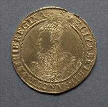 Pound (obverse), 1595-1598. England, Elizabeth I, 1558-1603. Gold