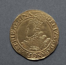 Half Pound (obverse), 1601. England, Elizabeth I, 1558-1603. Gold