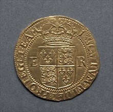 Half Pound (reverse), 1601. England, Elizabeth I, 1558-1603. Gold