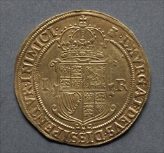 Sovereign (reverse), 1603-1604. England, James I, 1603-1625. Gold