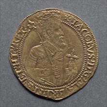 Unite (obverse), 1613-1615. England, James I, 1603-1625. Gold