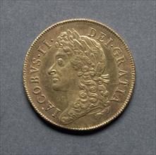 Two Guineas (obverse), 1687. England, James II, 1685-1688. Gold