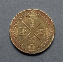 Two Guineas (reverse), 1687. England, James II, 1685-1688. Gold
