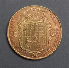 Five Guineas (reverse), 1691. England, William and Mary, 1688-1694. Gold