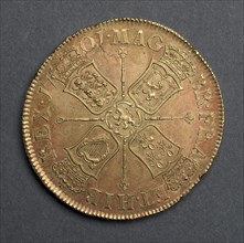 Five Guineas (reverse), 1701. England, William III, 1694-1702. Gold