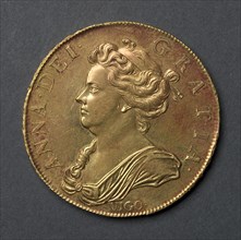 Five Guineas, 1703. England, Anne, 1702-1714. Gold