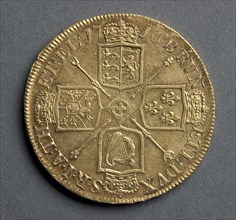 Five Guineas (reverse), 1716. England, George I, 1714-1727. Gold