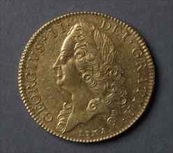 Five Guineas (obverse), 1746. England, George II, 1727-1760. Gold