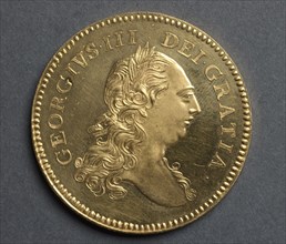 Five Guineas [pattern] (obverse), 1777. Richard Yeo (British, 1720-1779). Gold