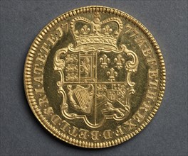 Five Guineas [pattern] (reverse), 1777. Richard Yeo (British, 1720-1779). Gold