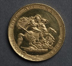 Sovereign (reverse), 1817. England, George III, 1760-1820. Gold