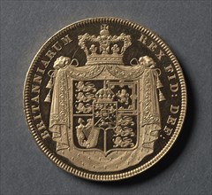 Five Pounds [pattern] (reverse), 1826. England, George IV, 1820-1830. Gold