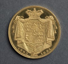 Two Pounds [pattern] (reverse), 1831. J. B. Merlen (British), William Wyon (British). Gold