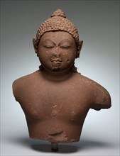 Bust of Tirthankara Rsabhanatha, 800s-900s. Central India, Chandela Dynasty, 9th - 10th Century.