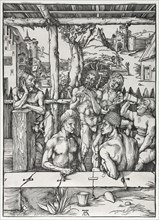 The Men's Bath House, c. 1496-1497. Albrecht Dürer (German, 1471-1528). Woodcut