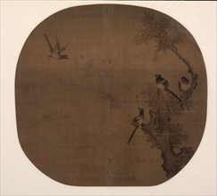 Returning Birds and Old Cypress, late 12th - early 13th Century. China, Southern Song dynasty