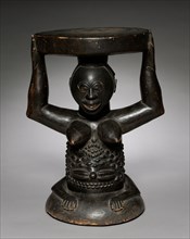 Caryatid Stool, c. 1900. Central Africa, Democratic Republic of the Congo,Luba, early 20th century.