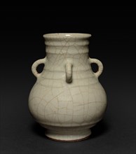 Vase: Guan type, 1700s. China, Qing dynasty (1644-1911). Porcelain; diameter: 12.1 cm (4 3/4 in.);
