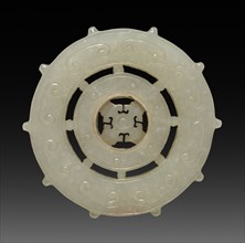 Ornament - Wheel, 1736-1795. China, Qing dynasty (1644-1912), Qianlong reign (1735-1795). White
